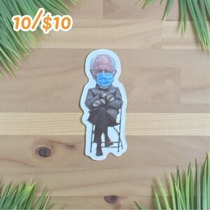 Bernie Sanders Mood Meme Sticker – Funny Mittens Moment – Approx. 2 1/2”
